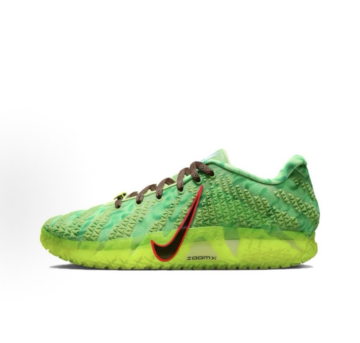 Nike ja3 グリーン/イエロー Nike Ja 3 Zombie Green Yellow Mesh Low Top HV9923-700 Men 4 /Women