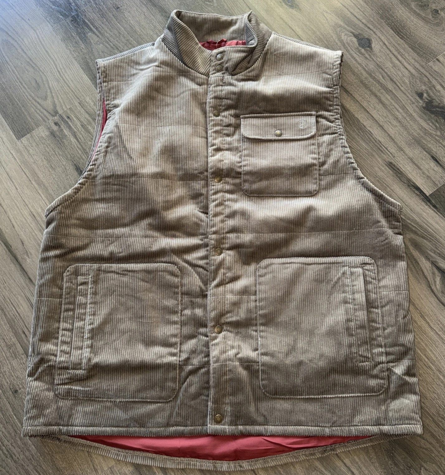 Born Primitive Base Camp Quilted Corduroy Vest Men’s Size XXL 2XL