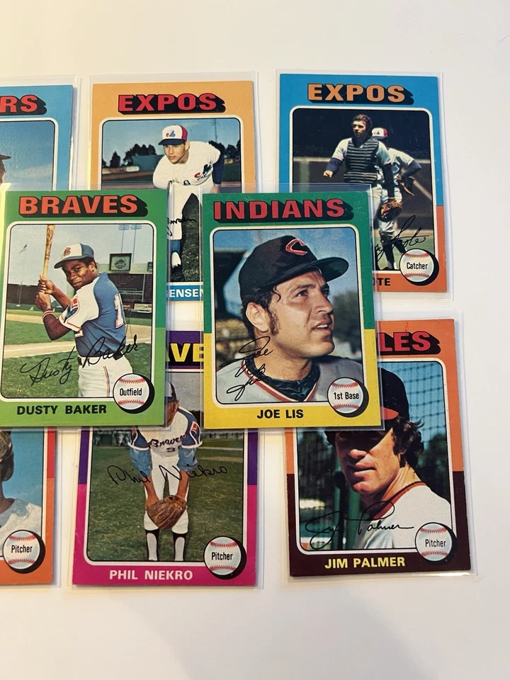 1975 Topps Baseball Card Collection Featuring Royals, Expos & More - Lot Of 11 Foto 3 de 4