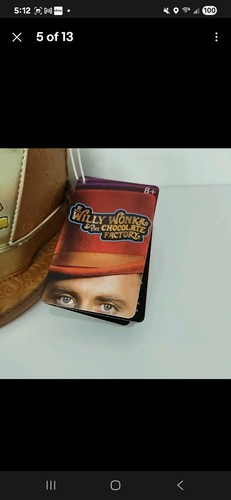 Cappello Loungefly Willy Wonka borsa a tracolla biglietto dorato zip portafoglio AMC edizione limitata - Foto 5 di 7