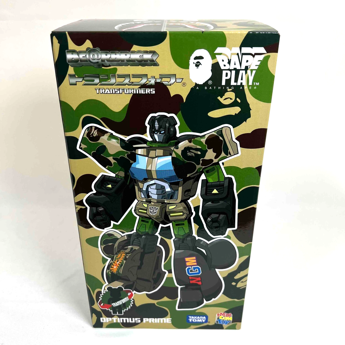 BE@RBRICK OPTIMUS PRIME CAMO SHARK 400％ BE@RBRICK Transformers Optimus Prime BAPE CAMO SHARK 400% A