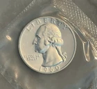 1960-P Washington Quarter BU in Mint Cello - 90% Silver