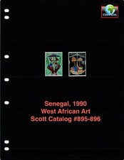 $4.00 Scott Value - 1990 SENEGAL West African Art scarcer CV MNH NH UMM