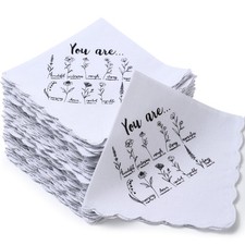 48 Pcs Christian Handkerchiefs Gift Bulk for Men Women Inspirational Bible Ve...