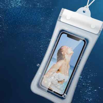 2pcs Tri-fold Waterproof Phone Pouch , waterproof phone case for swimming pool