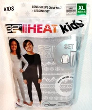 32 Degrees Long Sleeve Crew Neck Legging Set XL 16/18 - NEW Gray B16-C1455