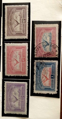 Argentina Airmail Stamps C3/C16 Used And Mint Hinged - Picture 3 of 3