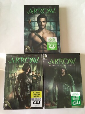 Arrow: Seasons 1,2,3 Complete First, Second, Third (DVD, 2015) 