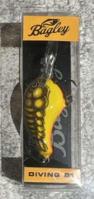 Bagley Diving Balsa B1 Chartreuse Crawdad