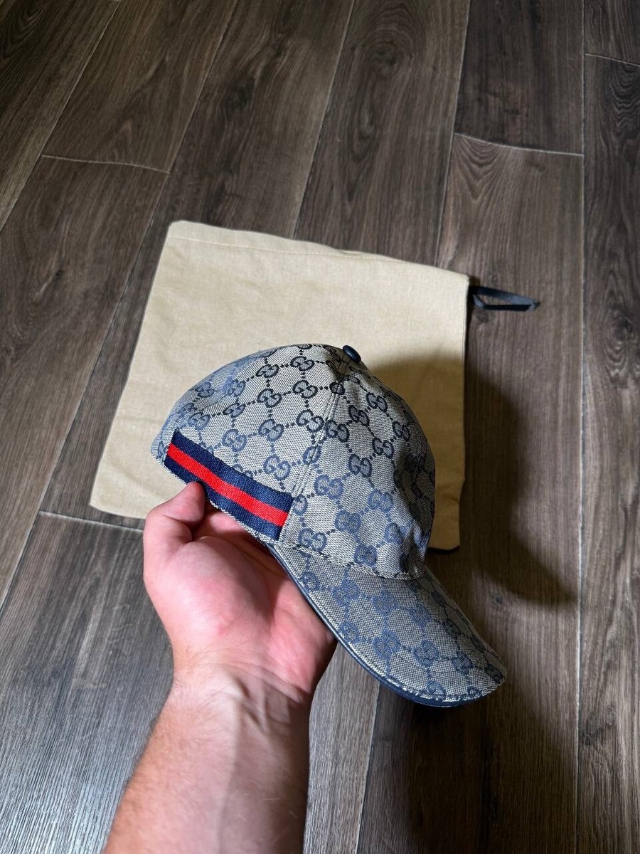 Gucci Cap Original GG Canvas Baseball Hat With Web | eBay