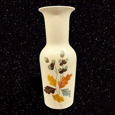 Ellgreave Hand Painted Vase Made in England Art Pottery English Vase 12  T 4  W