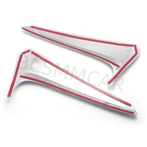 Fit For Toyota Highlander 2014-2019 Chrome Window Side Spoiler Wing Overlay Trim - Picture 4 of 13