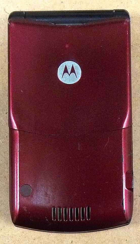 Motorola RAZR V3m - Red and Black ( nTelos ) Very Rare CDMA Flip Phone - Image 3 of 3
