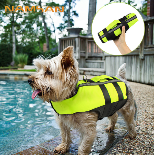 Chaleco salvavidas para mascotas perros de agua con mango de rescate salvavidas preservador de seguridad | eBay