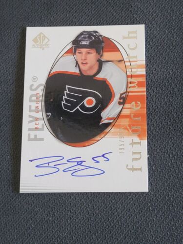 2005-06 UPPER DECK SP AUTHENTIC BEN EAGER #215 #ed 795/999 ROOKIE AUTO RC - Picture 1 of 2