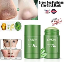 4 × Green Tea Purifying Clay Stick Mask for Deep Clean Pore Blackhead Remover US