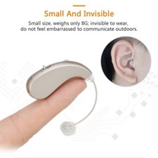 Digital Rechargeable Hearing Aid Noise Cancelling Behind-the-Ear Sound Amplifier