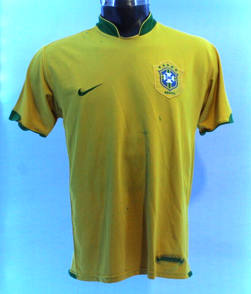 2006/07 【AUTHENTIC】Ronaldinho #10 , L Brasil Jersey Team Authentic Nike Size L 2006 #10 RONALDINHO WORLD