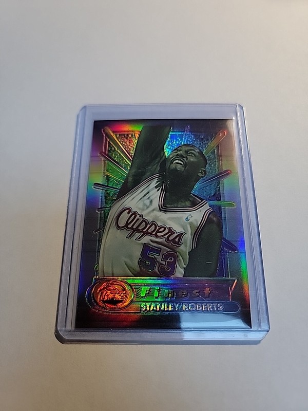 1994-95 Topps Finest Refractor Stanley Roberts Clippers #44