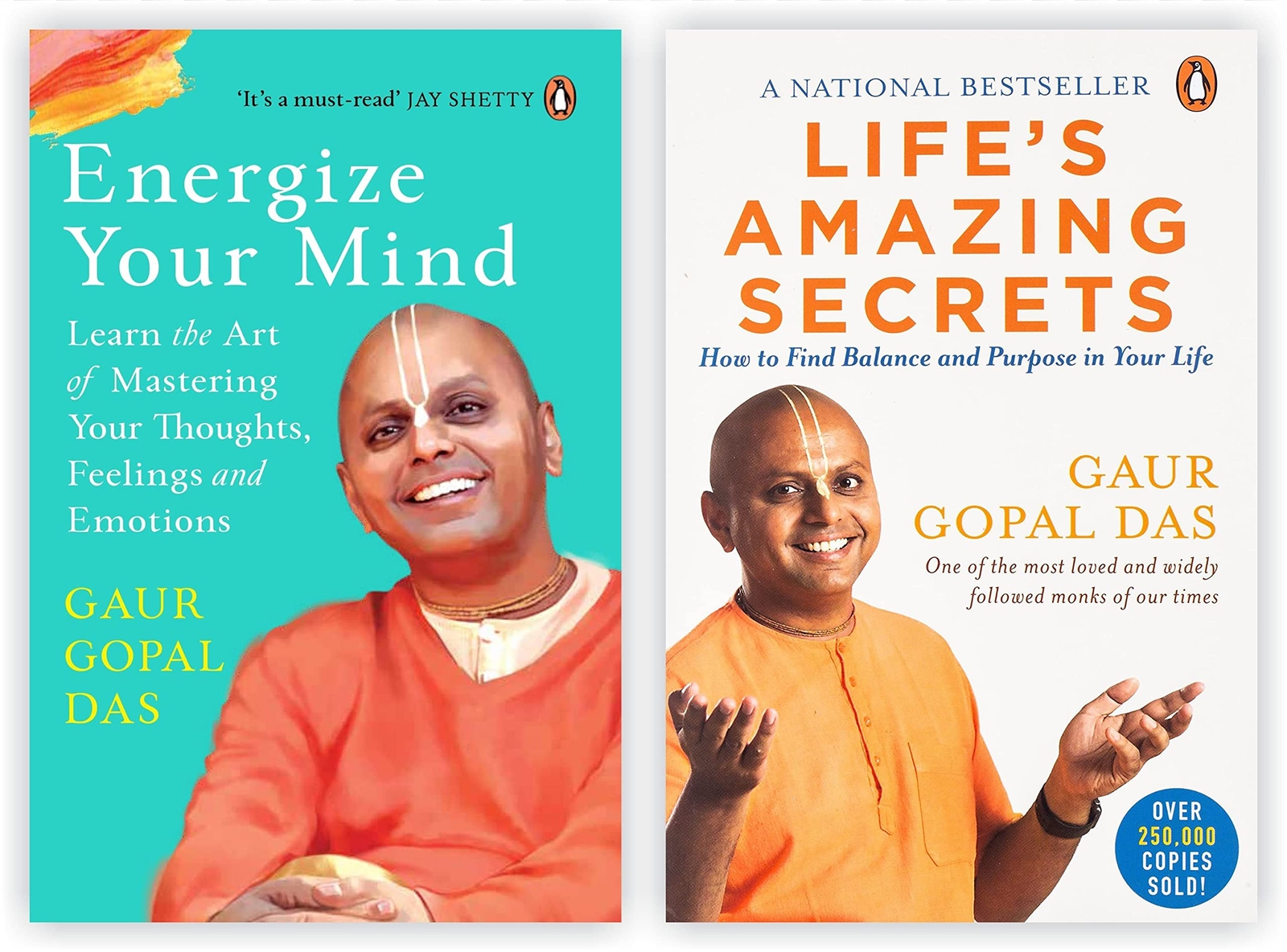 Penguin Gaur Gopal Das 2 Book Set Life's Amazing Secrets, Energize Your Mind - Image 2