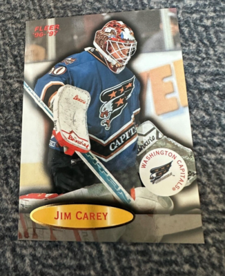 カーインライジング　カード　クイーンズシルバージュビリーカップ　100枚限定 1996-97 Fleer Capitals Hockey Card #116 Jim Carey - Goalie | eBay