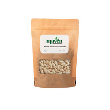 Whole Blanched Almonds Raw Without Skin 250g-3kg Free UK P&P Maven Wholefoods