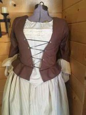 Colonial 18th century complete short jacket outfit