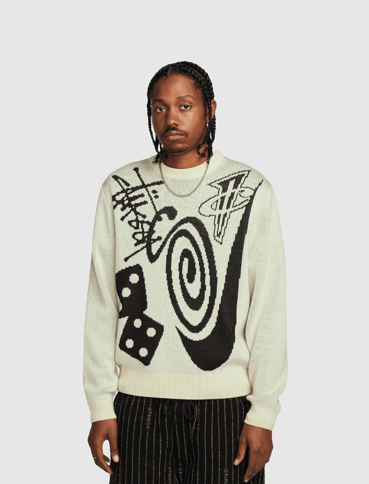 Stussy x Nike Icon Knit Sweater Size L Large DR2893-238 *Fast Shipping ...