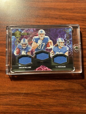 2022 Elements - A. Hutchinson J. Williams & T.J. Hockenson /75 - Triple Patch