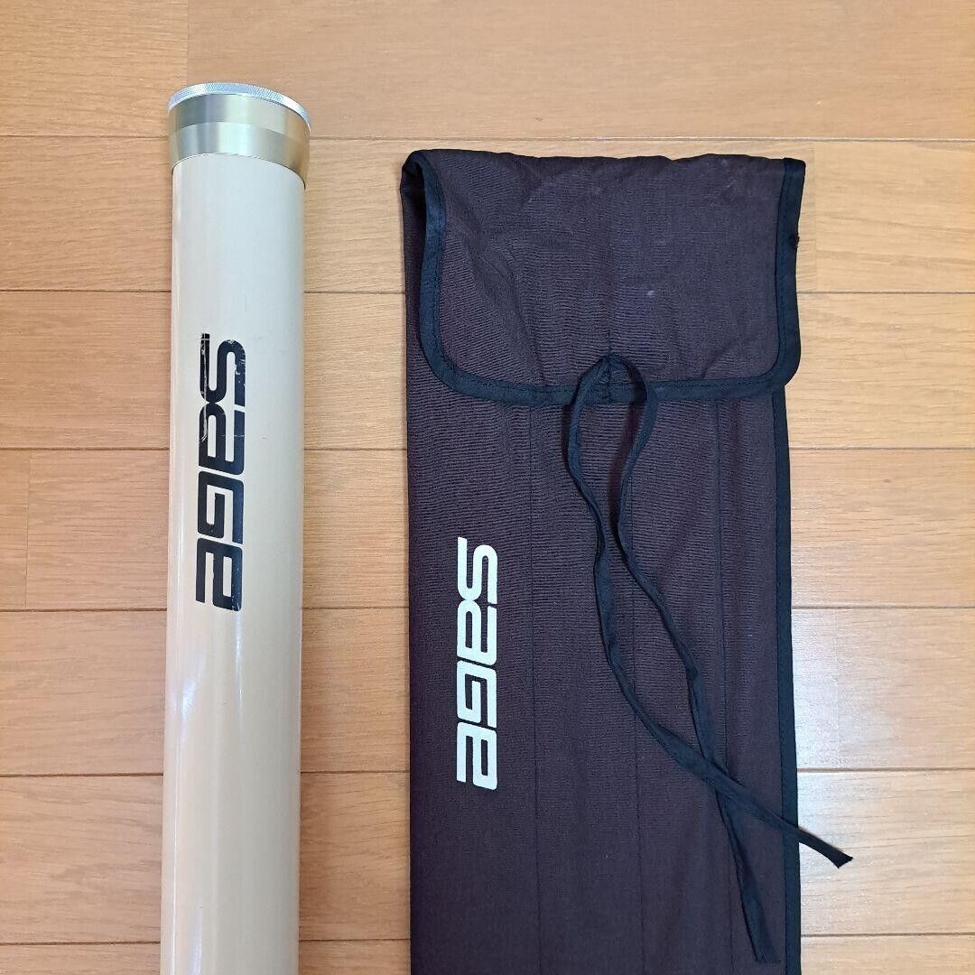 SAGE 8150-4 #8 15' Graphite III with stock aluminum case and SAGE 8150-4 #8 15' Graphite III with stock aluminum case and