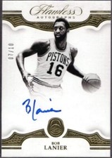 BOB LANIER 2018-19 Panini Flawless ON-CARD AUTO AUTOGRAPH, GOLD #d /10 --- SSP!
