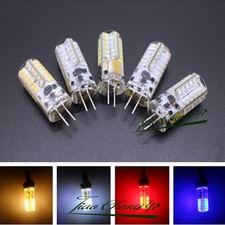 G4 3W 3 watt 48LED SMD 3014 LED  white Red Green Blue Light Bulb DC AC/DC 12V