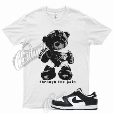 SMILE T Shirt for N Dunk Low Black White Panda Mid High 1 5