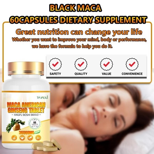 Maca Pills for Erection Increase STRENGTH | ENDURANCE | LEAN MUSCLE - Picture 4 of 6