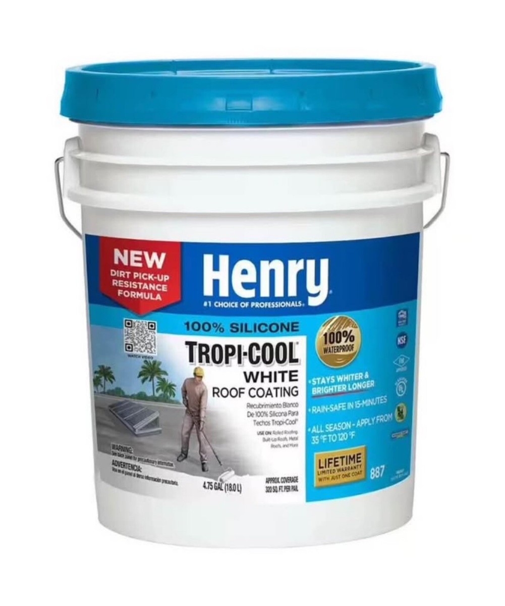 Henry HE887HS073 Tropi-Cool Roof Coating (5 Gallon) for sale