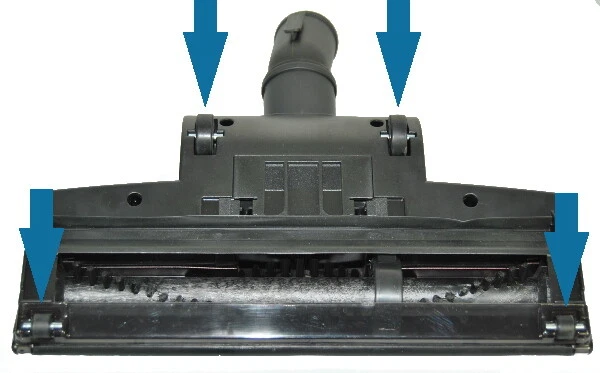 Bodendüse Turbodüse mit rotierenden Bürsten, Universal 32-37mm für Staubsauger - Bild 3 von 4