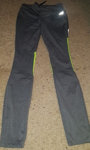 Womens Gray BCG Running Tights Pants 