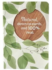 Hallmark Birthday Card For Friend Brown  Green Wood Grain Leaf Design NEW
