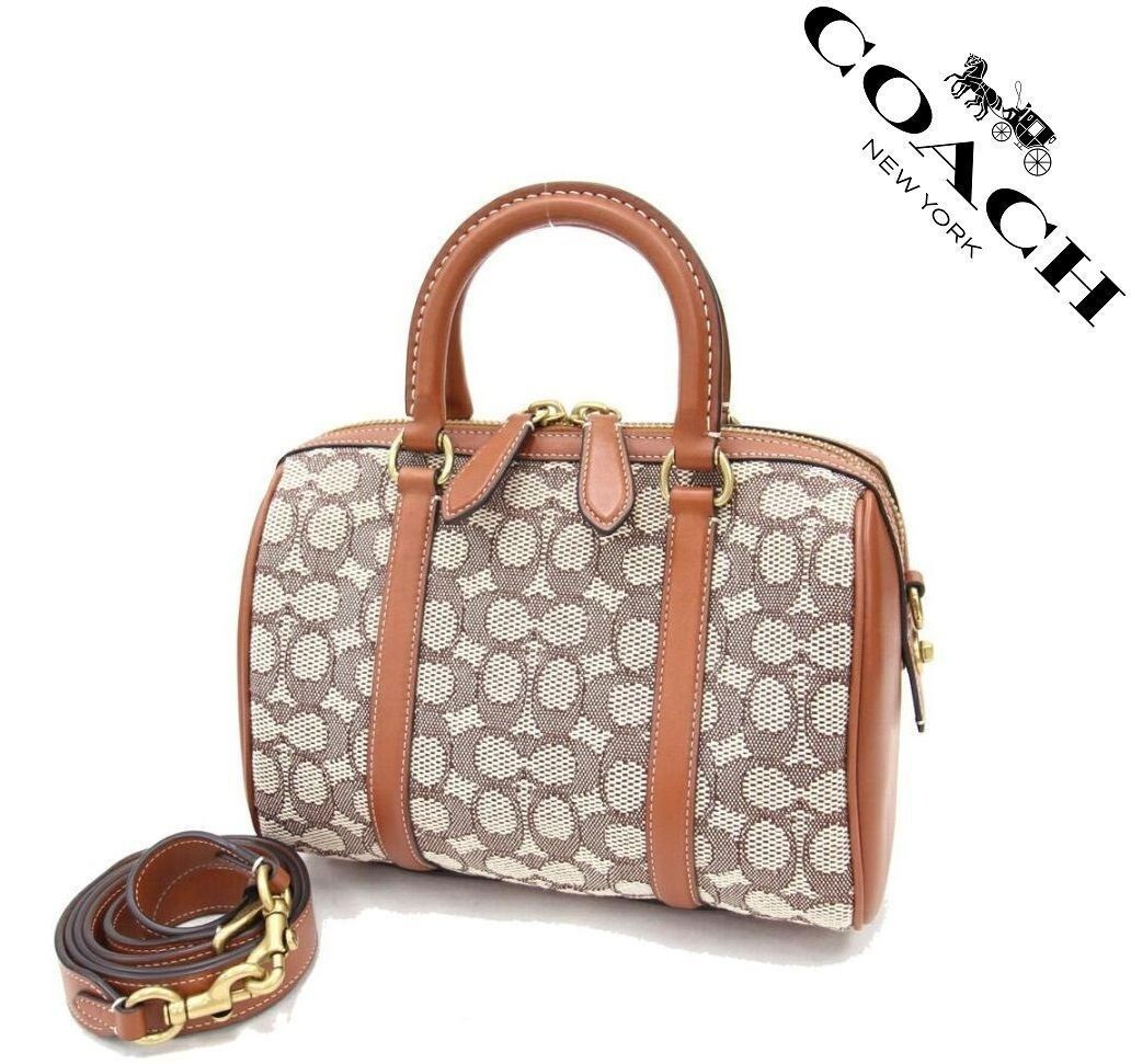 Coach Bag C8529 Ruby Satchel 25 Signature Textile Jacquard