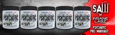 INSANE LABZ PSYCH-O-TIC SAW High Stim Preworkout Energy Focus Pumps 30 Servings