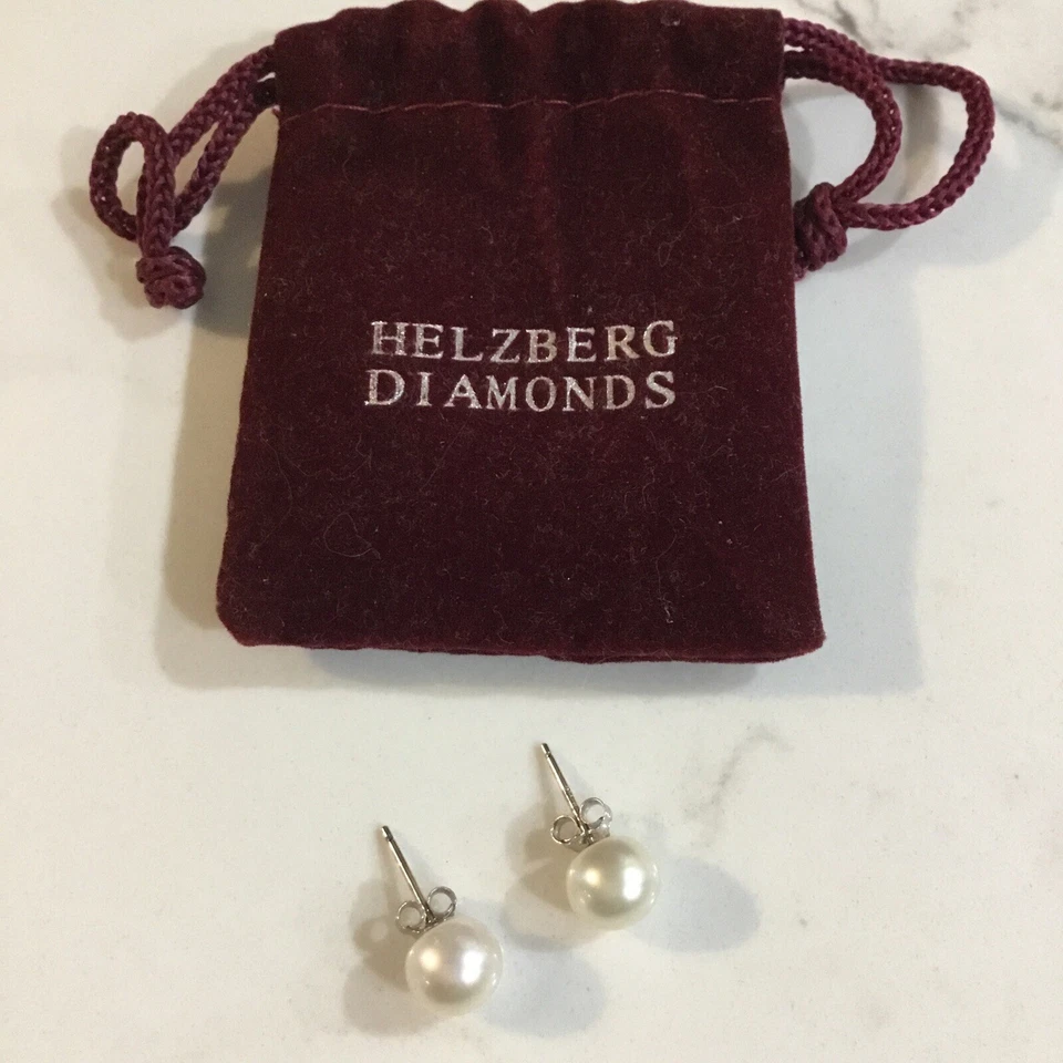 5mm GENUINE WHITE PEARL STUD EARRINGS In 925 Silver - Helzberg Diamond Company - Image 3 of 4