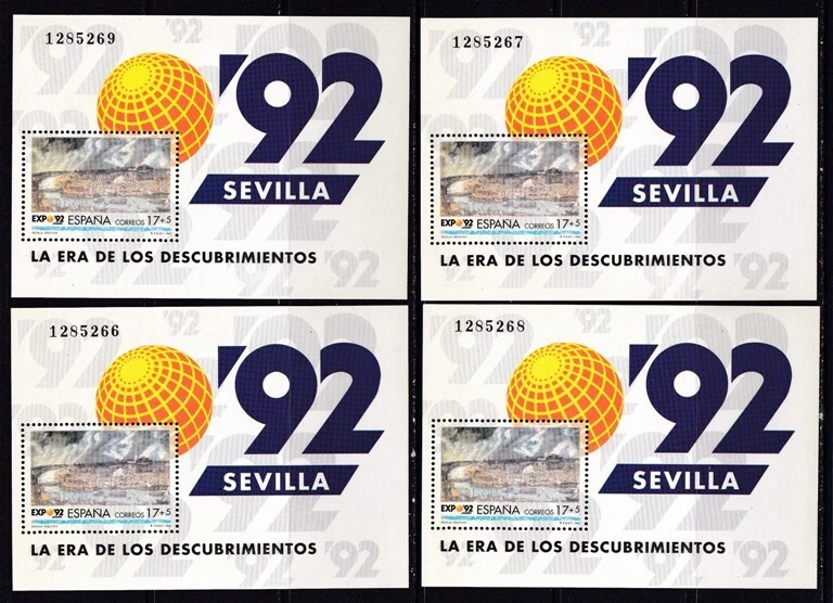 1992 - Edifil 3152/3236 - Series Completas Bloque 4 - MNH - Imagen 4 de 4