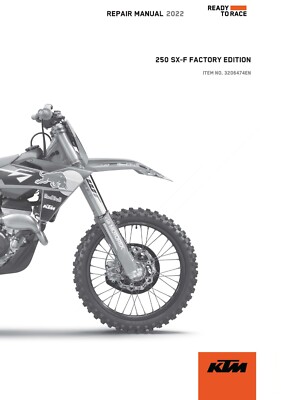 KTM Service Workshop Shop Manual Book 2022 250 SX‑F FACTORY