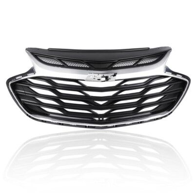 Fit For 2019 Chevrolet Cruze Front Bumper Upper Grille Grille w/ Chrome Trim