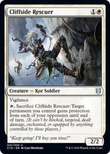 Cliffside Rescuer Commander 2019 Magic The Gathering casi nuevo 001/302 - Imagen 1 de 1