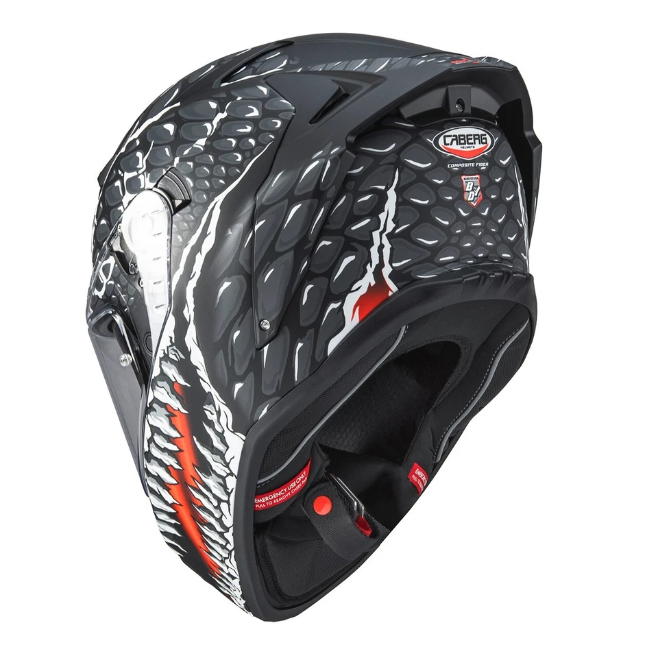 CASCO INTEGRALE CABERG DRIFT EVO II CROCK VENOM FIBRA DI VETRO CON CHIP NFC SOS - Immagine 4 di 4