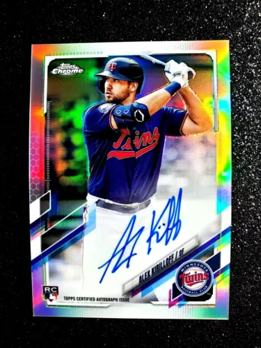 2021 Topps Chrome Refractor Alex Kirilloff Rookie Autograph /499 RC #RA-AK