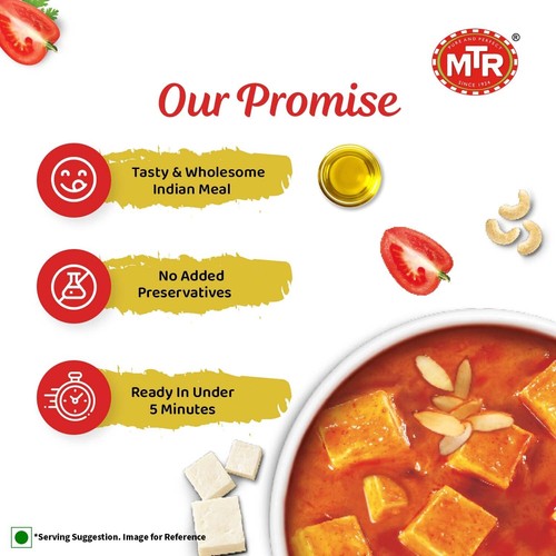 MTR Minute Meals Ready To Eat - Shahi Paneer 300g (Pack of 6 ) - 第 3/7 張圖片