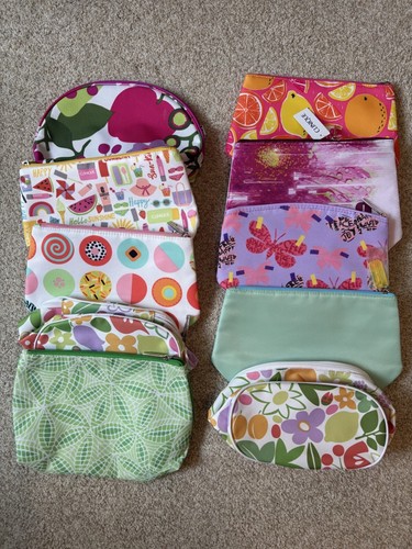 Clinique Cosmetic Colorful Bags - 10, never used
