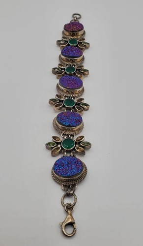 Nicky Butler Sterling Silber Armband 925 Strass Edelstein Multicolor Knebel - Bild 7 von 19